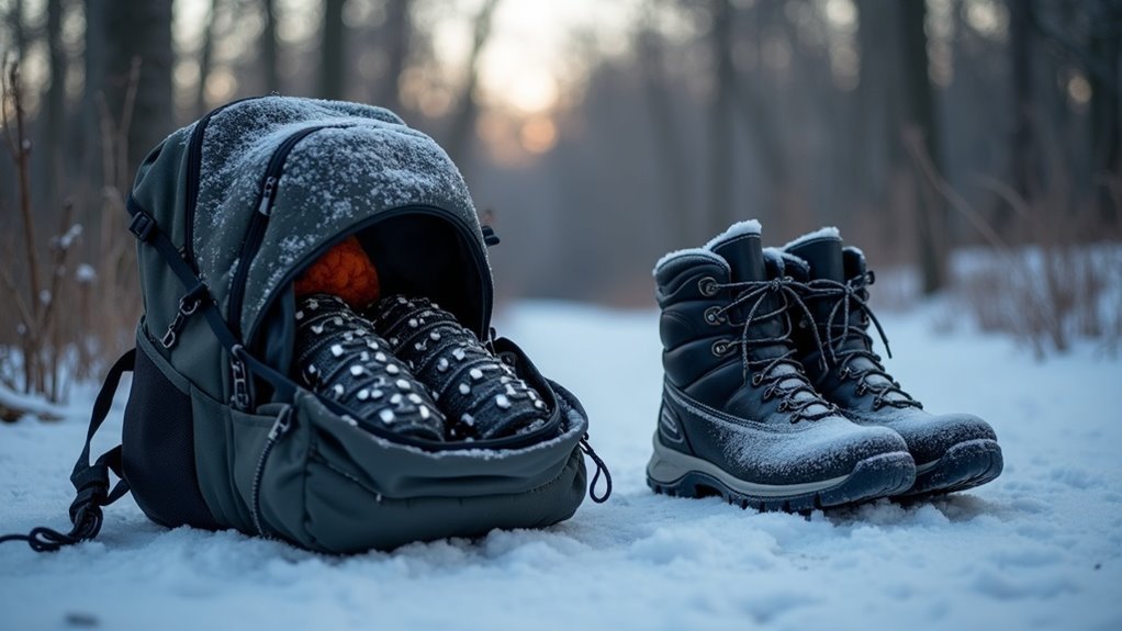 carry traction aids safely