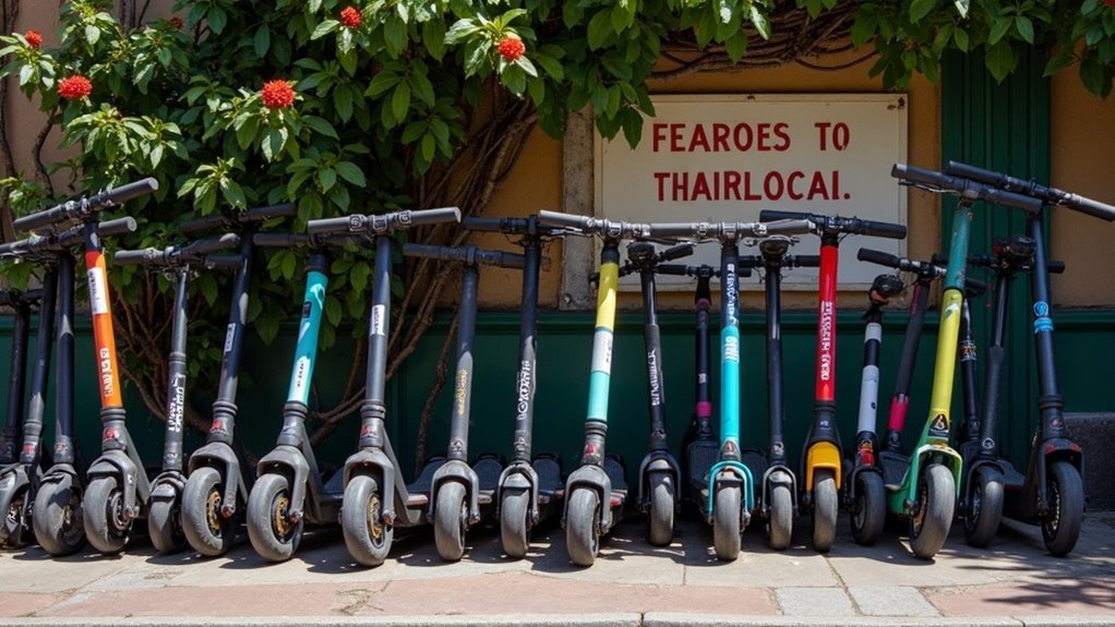 illegal electric scooters regions