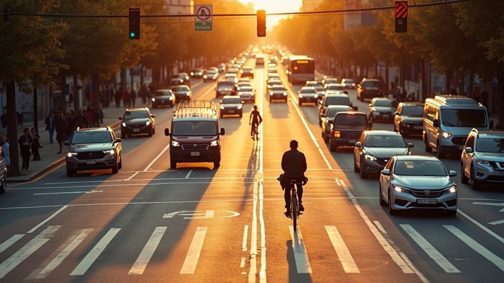 lane positioning at intersections