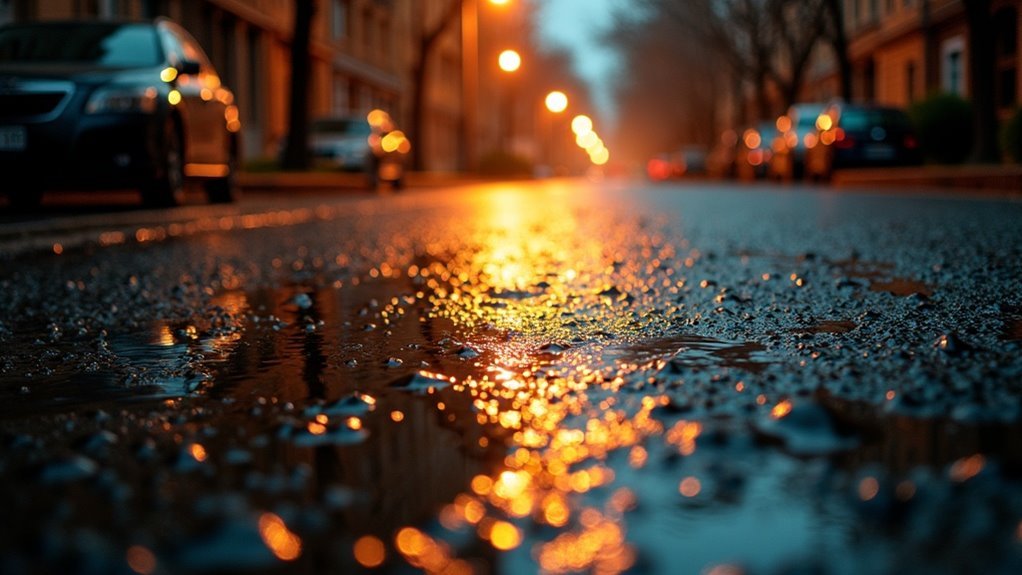 managing glare on pavement