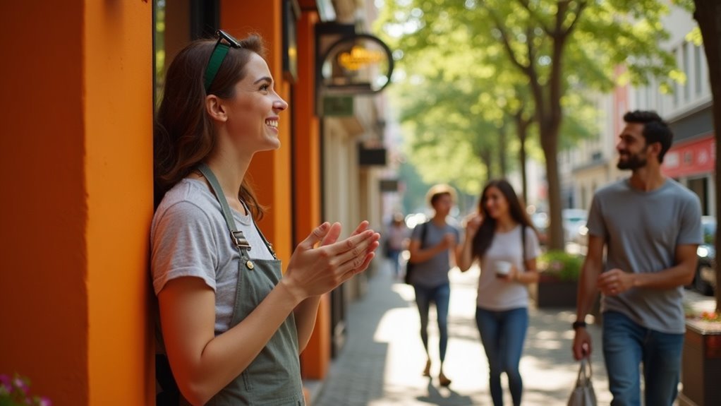 positive engagement with pedestrians