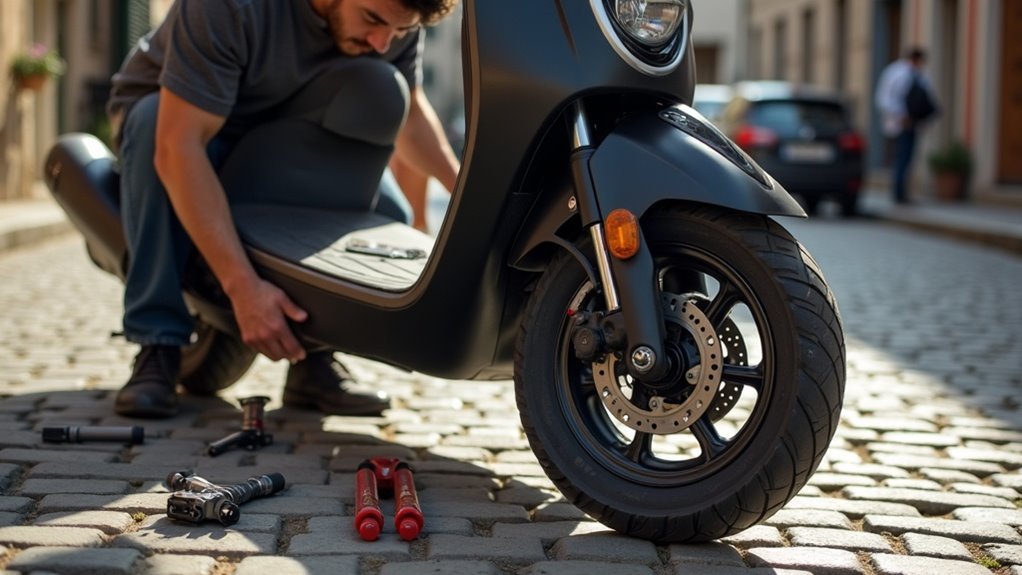 scooter preparation for cobblestones