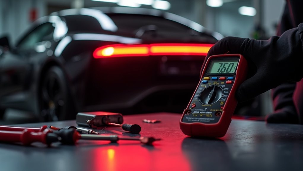 testing brake light sensors safely